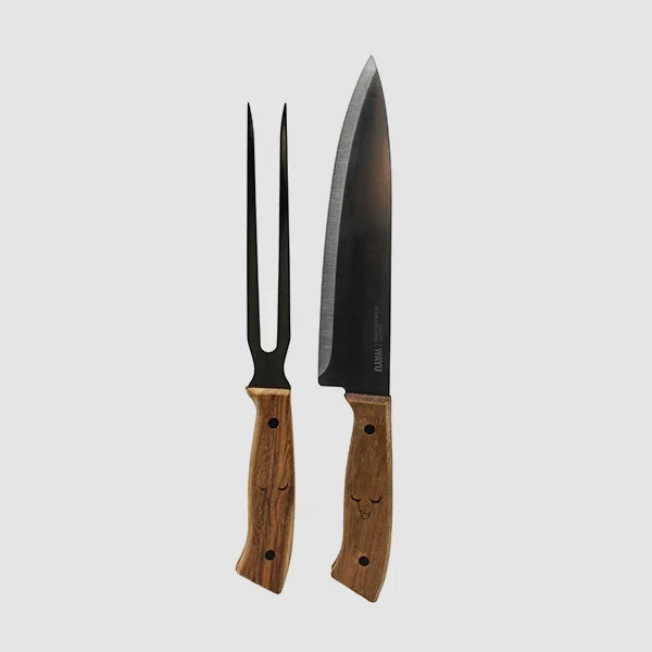 Set Cuchillo + Tenedor PRM de Acero Inoxidable - Wayu