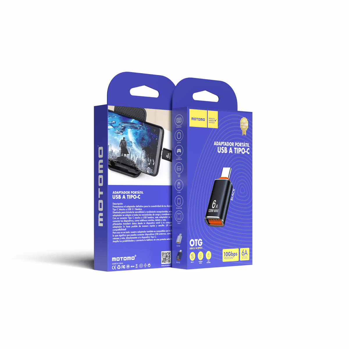 Adaptador OTG Motomo USB-A a Tipo C