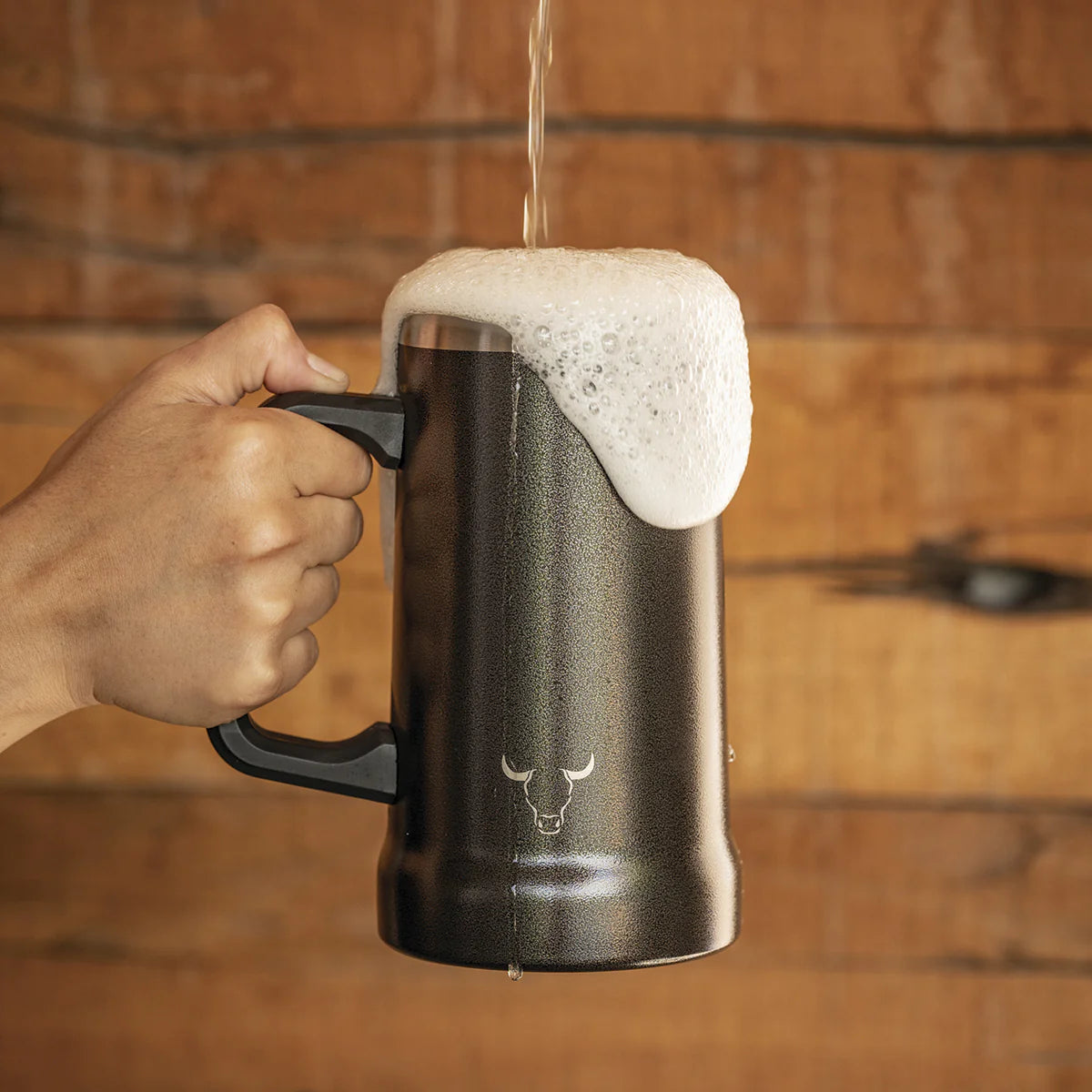 Beer Mug Stainless 750 ml Acero Inox Negro - Wayu