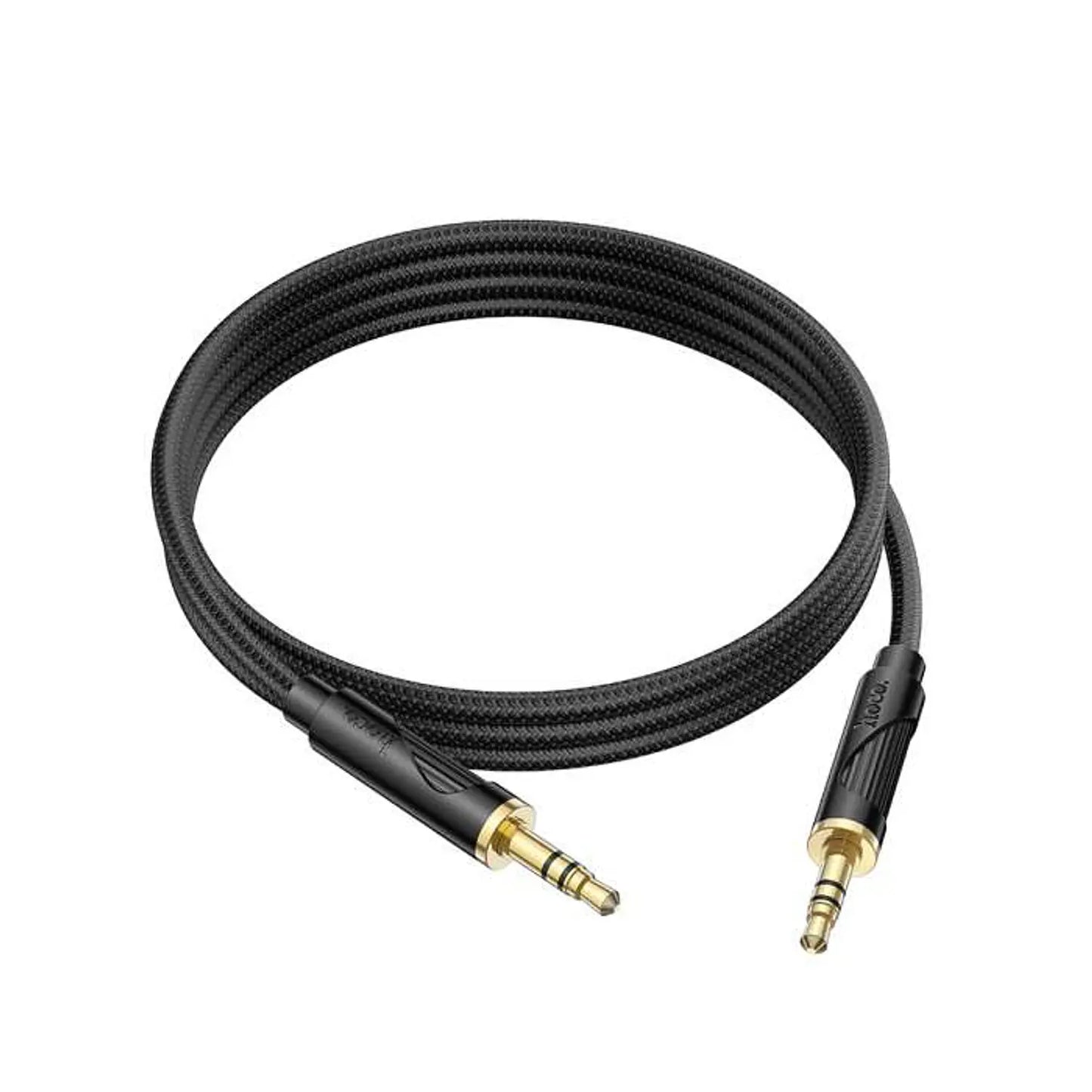 Cable AUX Hoco UPA30 Friend 3.5 mm a 3.5 mm (1 m, Negro)