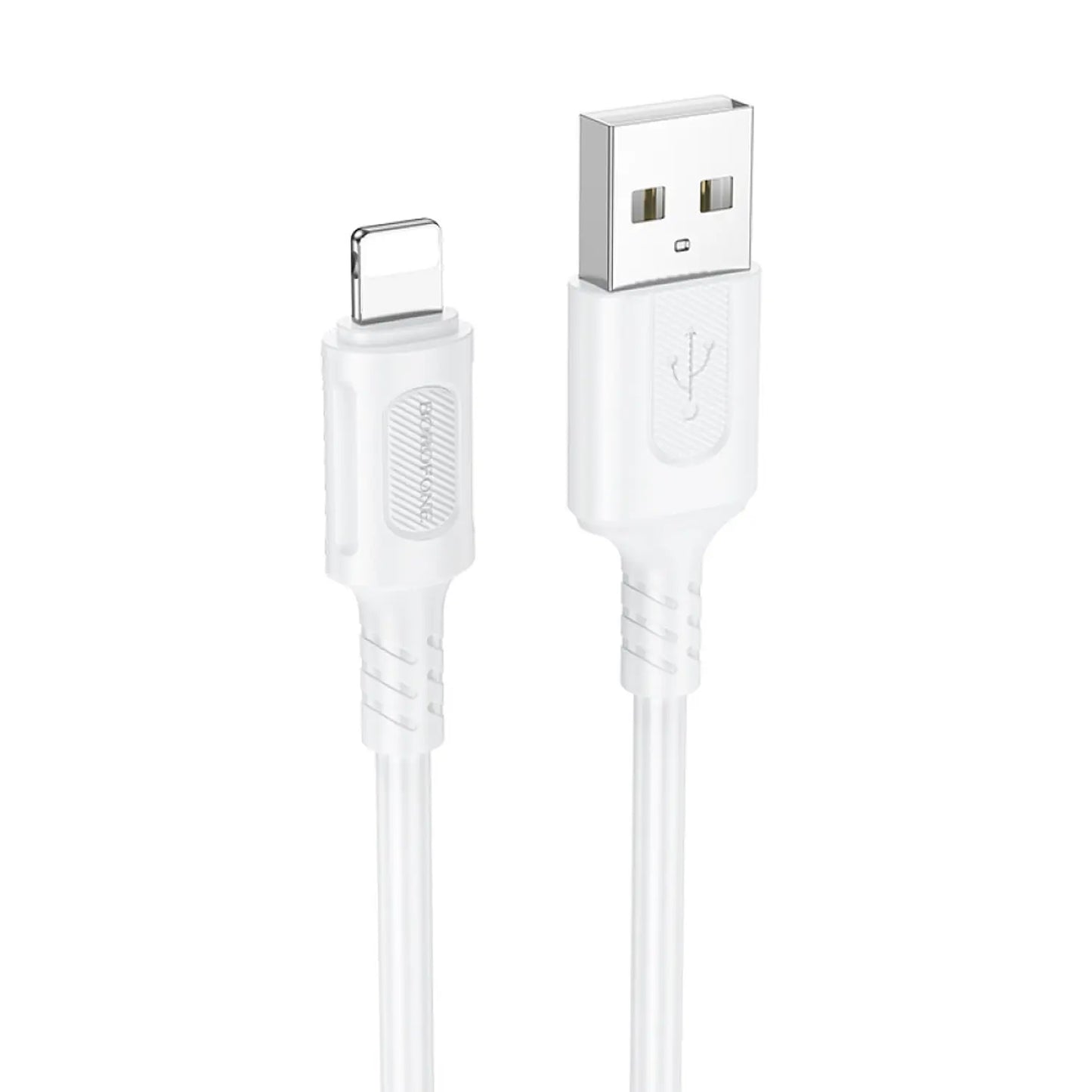 Cable Borofone BX111 Feliz Lightning 1 m (Blanco, PD 27W)