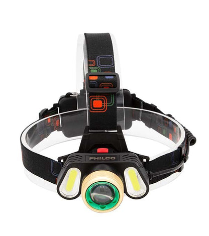 Linterna Cintillo Philco 59130 LED 1000lm con Zoom y 3 Modos