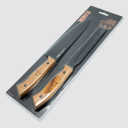 Set Cuchillo + Tenedor PRM de Acero Inoxidable - Wayu