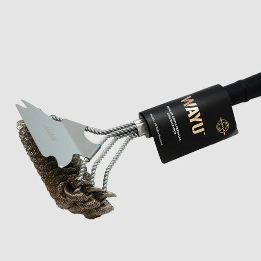 Cepillo Limpia Parrillas con Raspador - Wayu