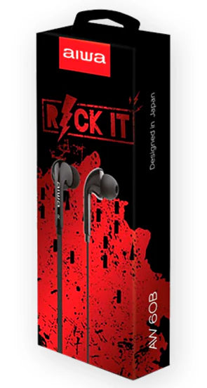Audífonos Aiwa In-Ear B60 con Cable 3.5 mm (1.2 m)