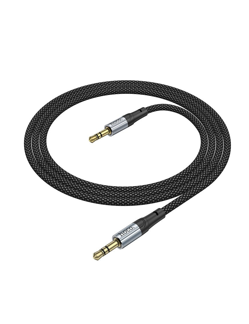 Cable Adaptador Hoco UPA26 AUX 3.5 mm a 3.5 mm (1 m, Negro)