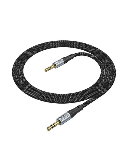 Cable Adaptador Hoco UPA26 AUX 3.5 mm a 3.5 mm (1 m, Negro)