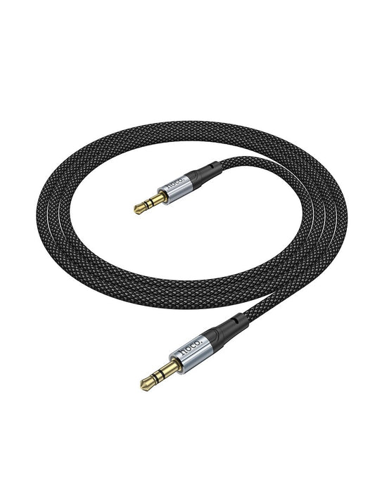 Cable Adaptador Hoco UPA26 AUX 3.5 mm a 3.5 mm (1 m, Negro)
