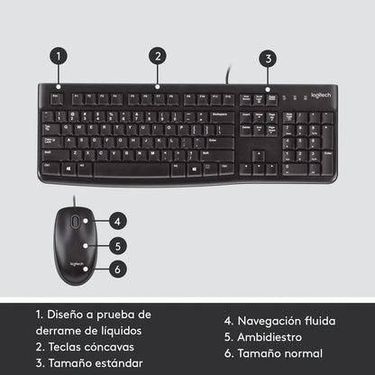 Teclado + Mouse Alámbricos MK120