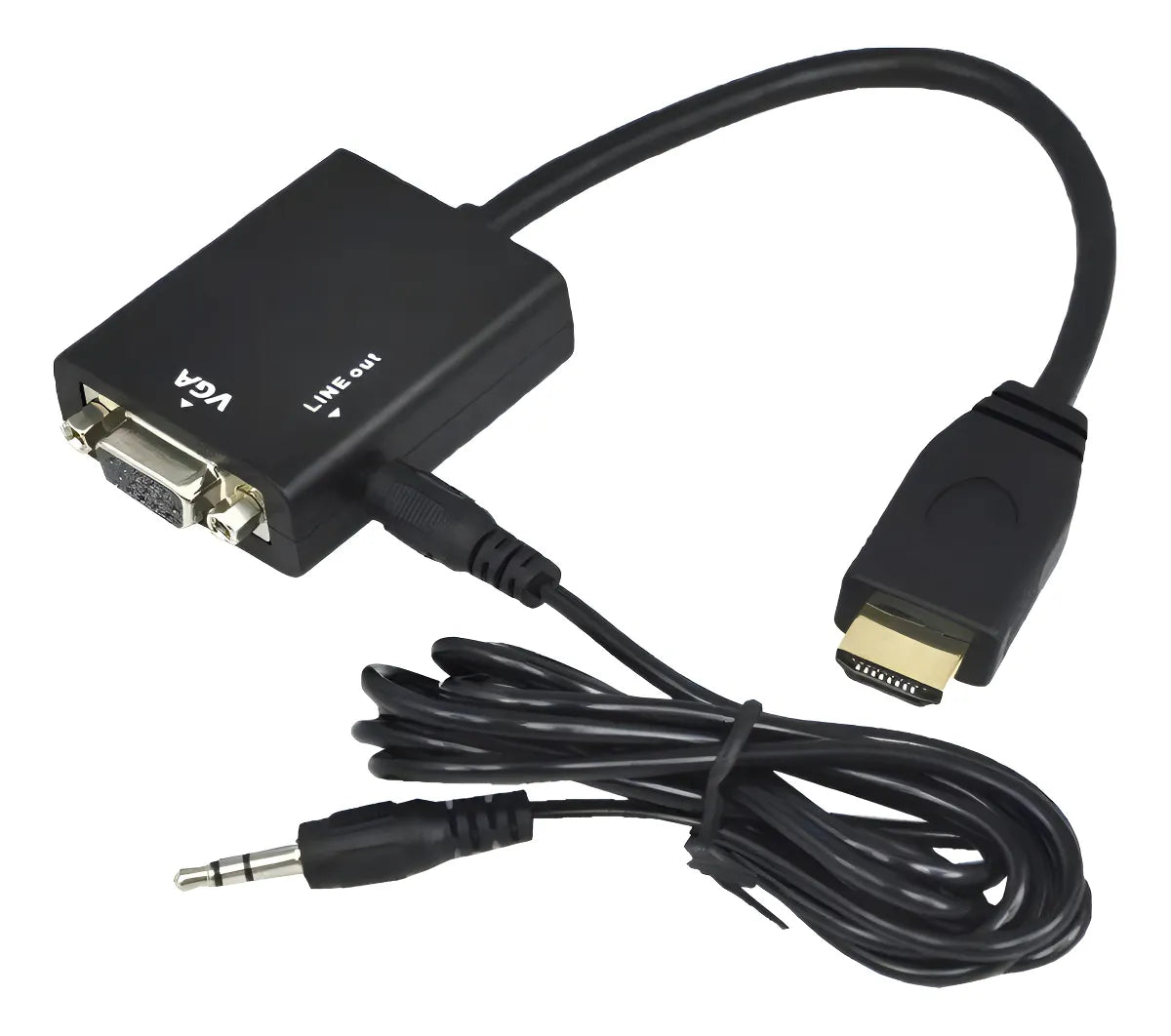Adaptador HDMI a VGA 1080p con Audio