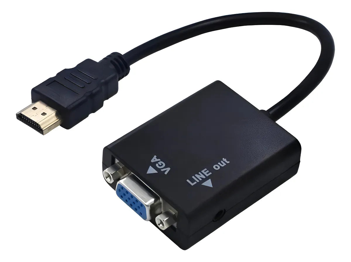 Adaptador HDMI a VGA 1080p con Audio