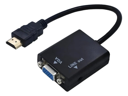 Adaptador HDMI a VGA 1080p con Audio