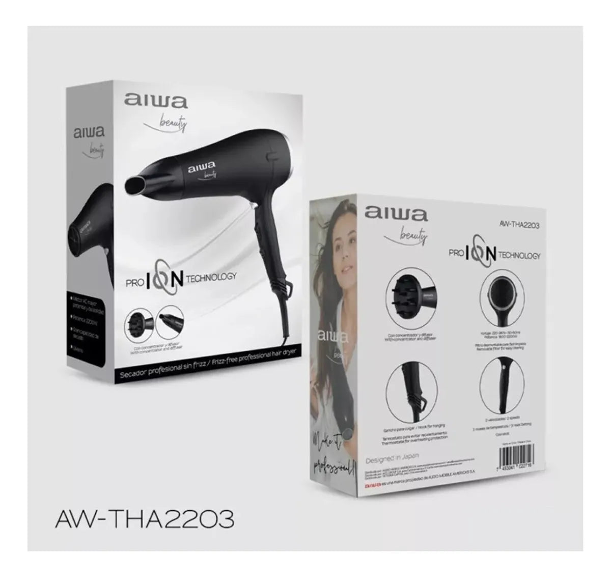 Secador de Pelo Aiwa AW-THA2203 Profesional