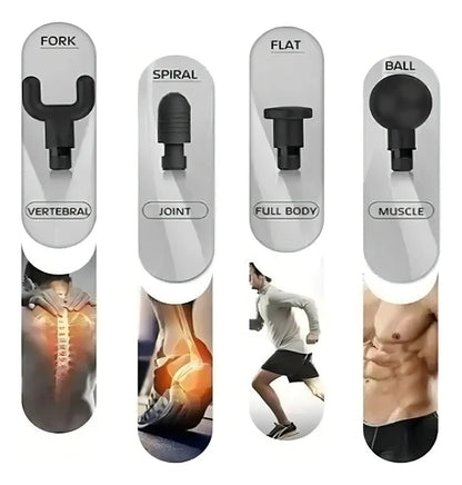 Masajeador Muscular Fascial Gun RH-320 6 Velocidades