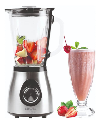 Licuadora Aiwa 1.5 L Vidrio 500 W Pica Hielo