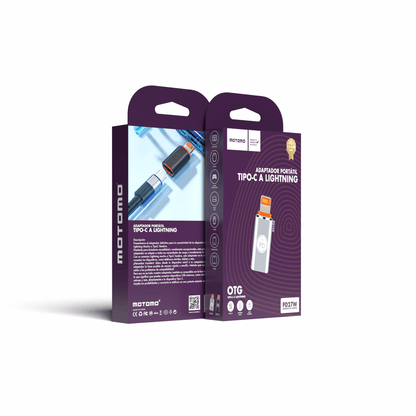 Adaptador OTG Motomo Tipo C a Lightning (Plata)