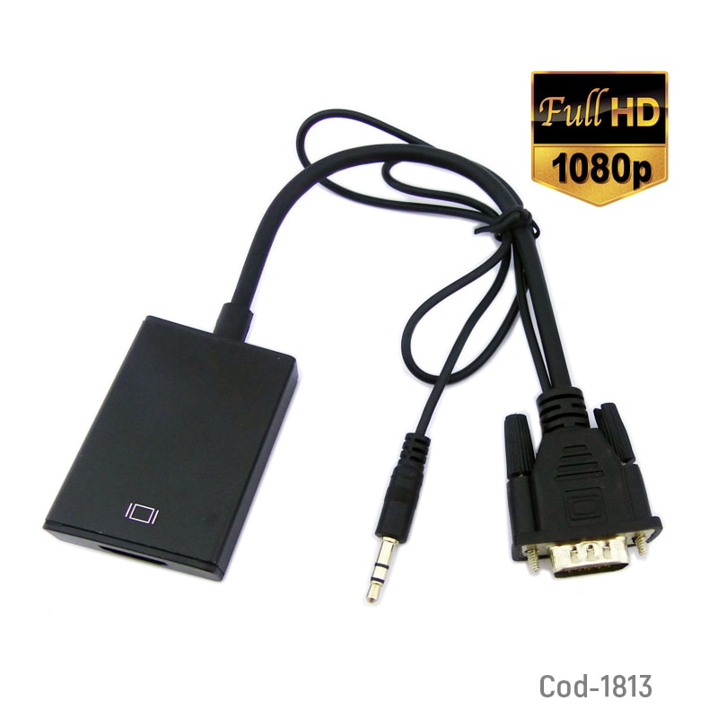 Adaptador VGA a HDMI con Audio