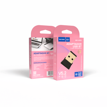 Adaptador Bluetooth USB Motomo v5.0 (Receptor BT 5.2)