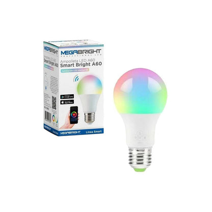 Ampolleta Smart LED Megabright A60 10W E27 WiFi (Multicolor)