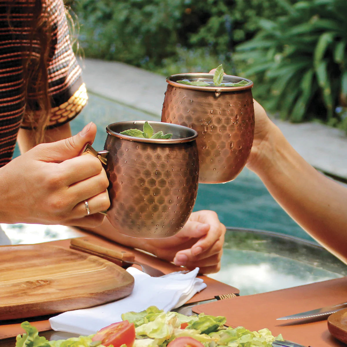 Copper Mug Set 2×600 ml Acero Inox/Cobre - Wayu