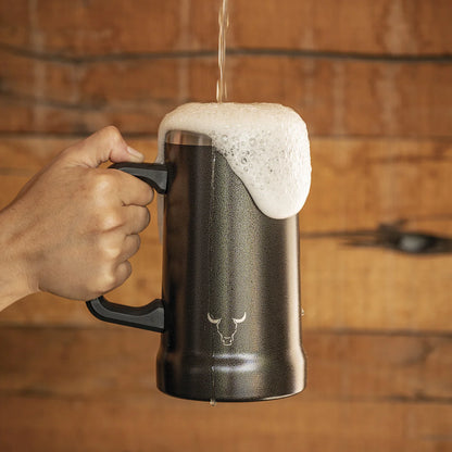 Beer Mug Stainless 750 ml Acero Inox Negro - Wayu