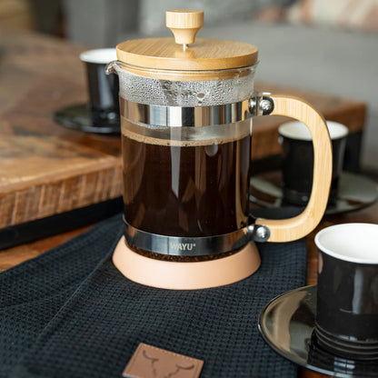 Cafetera Prensa Francesa Vidrio/Acero Inox - Wayu