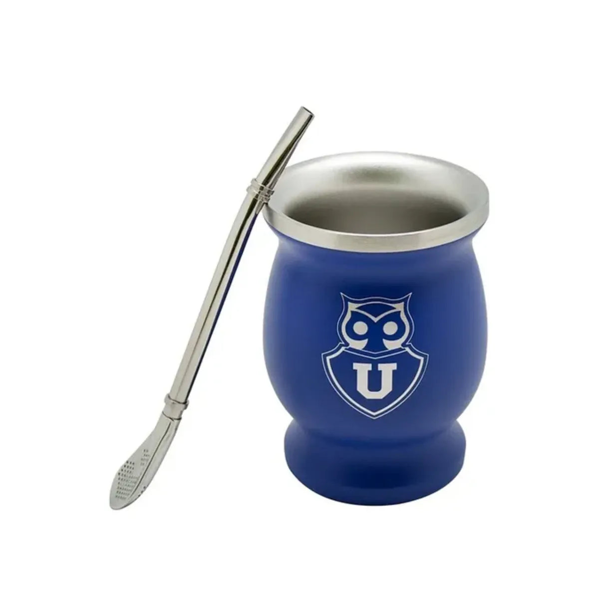 Mug mate con bombilla U de Chile (200mL)
