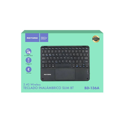 Teclado + Pad Inalámbricos Motomo BD-136A BT