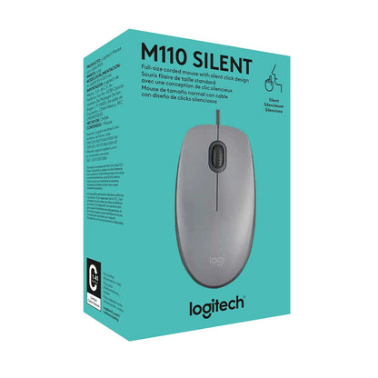 Mouse Logitech M110 Silent con Cable